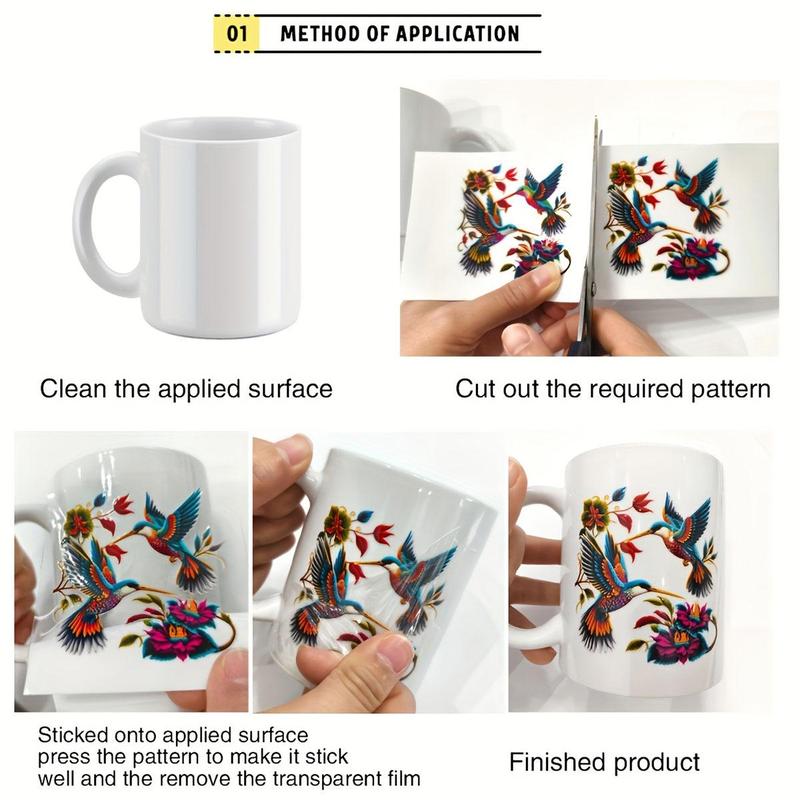 Christmas Cartoon Animal Pattern UV DTF Transfer Sticker, 20pcs pack Self Adhesive Decorative Sticker, Christmas Decorative Sticker for Coffee Cup, Glass Jar