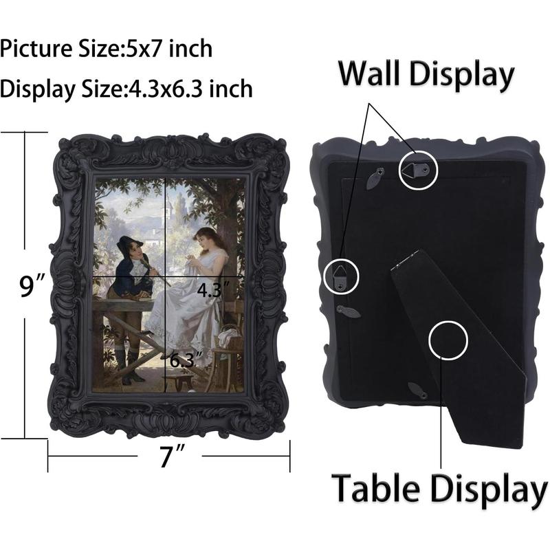 Antique Frames 5x7 Vintage Picture Frames Black Photo Frame Ornate Picture Frames Victorian Picture Frames Gallery Wall Frames Gothic Picture Frame