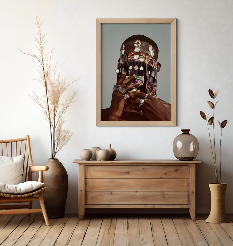 Black man Art, Fashion, Black man Wall Art, African Wall, black men art Poster